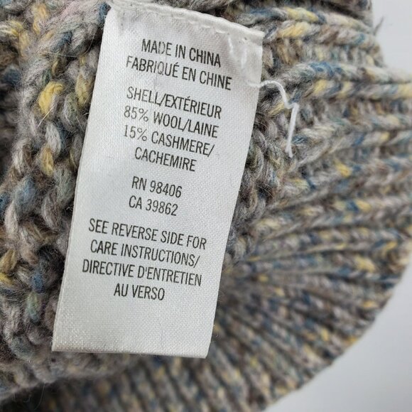 Theory Wool and Cashmere V Neck Long Sleeve Pullover Sweater Top Medium - Picture 5 of 12